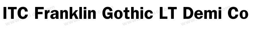 ITC Franklin Gothic LT Demi Condensed字体转换